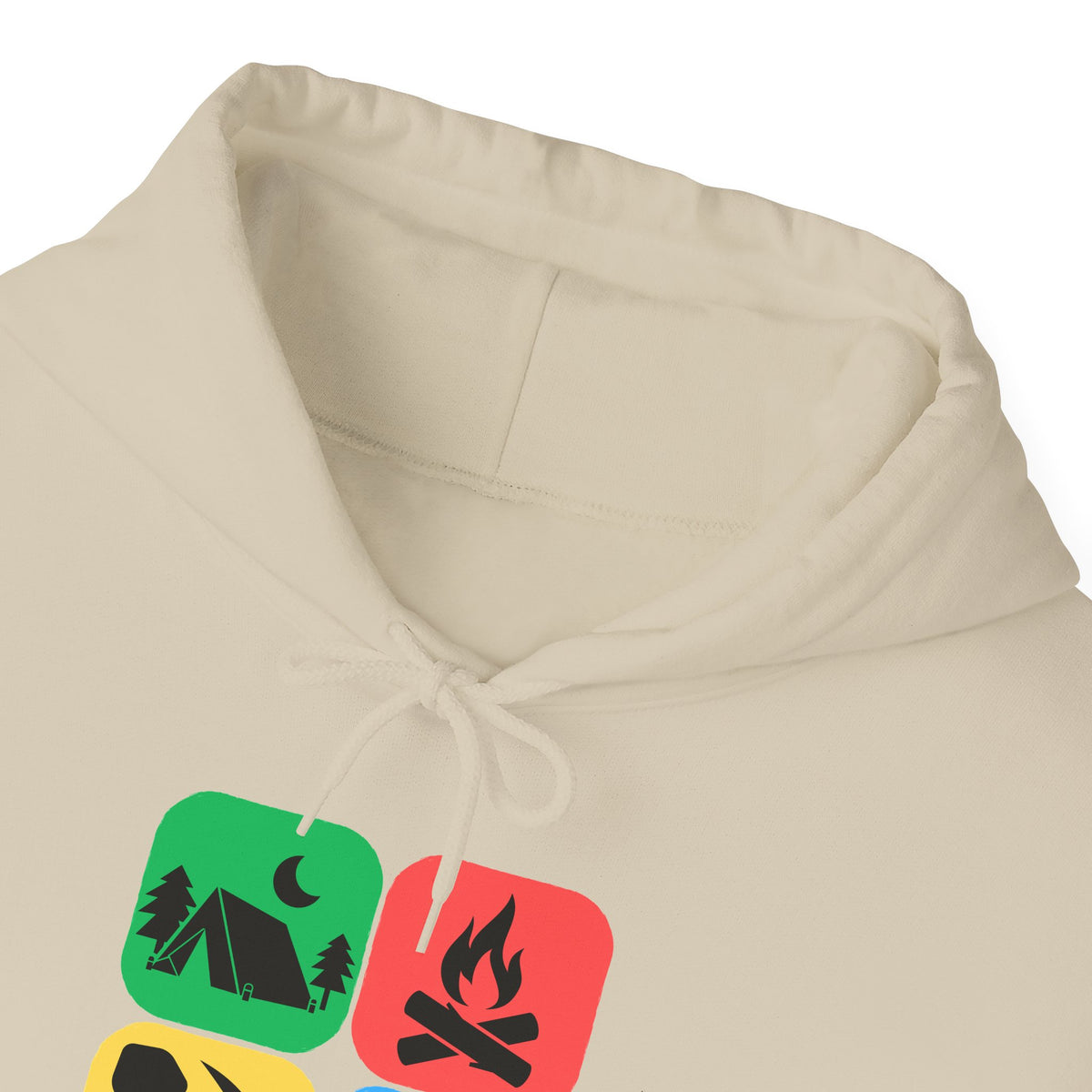 Color Block Icon Rockhound Hoodie Camping Adventure Unisex Hooded Sweatshirt