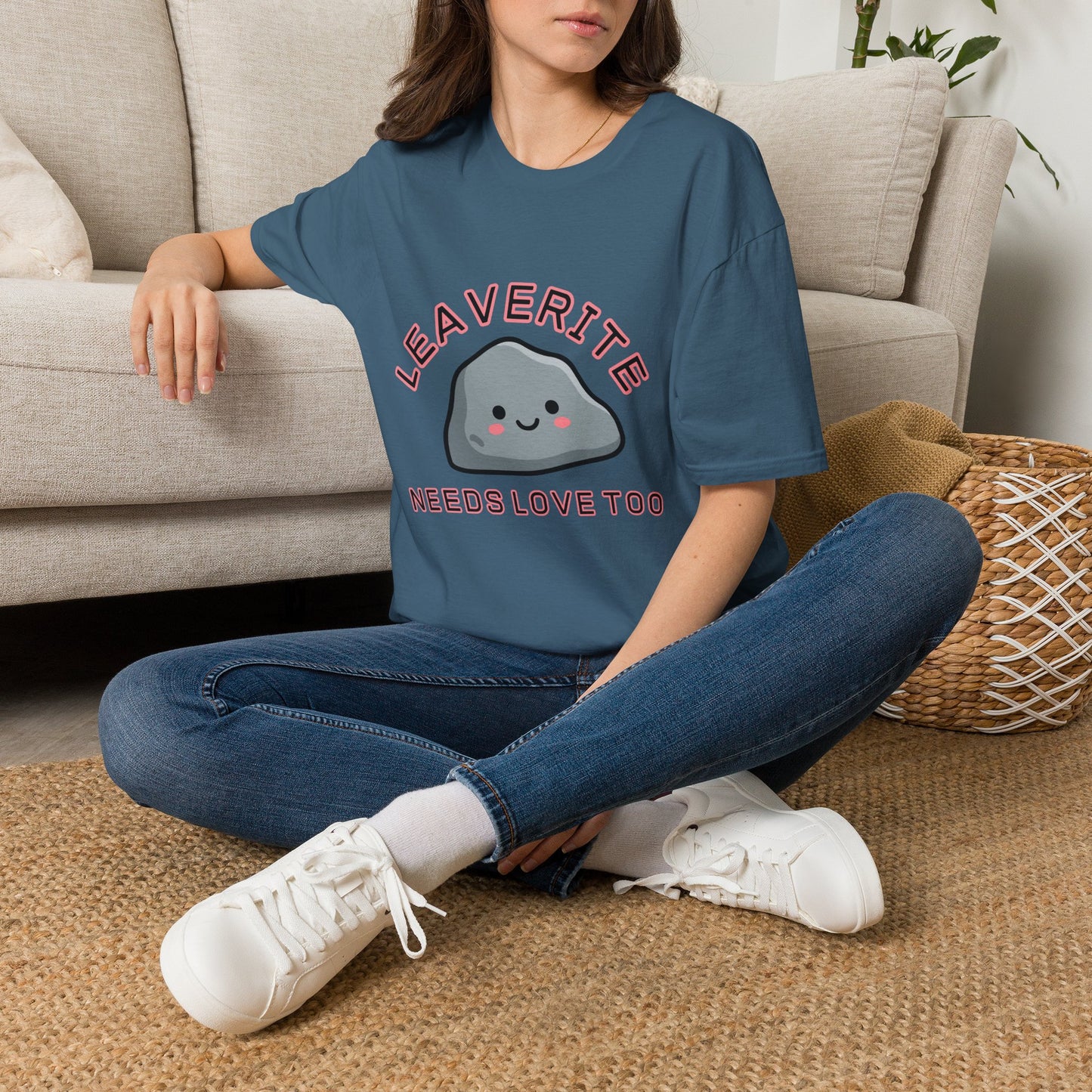 Leaverite Needs Love Too T-Shirt Funny Rockhound Kawaii Rock Geology Tee