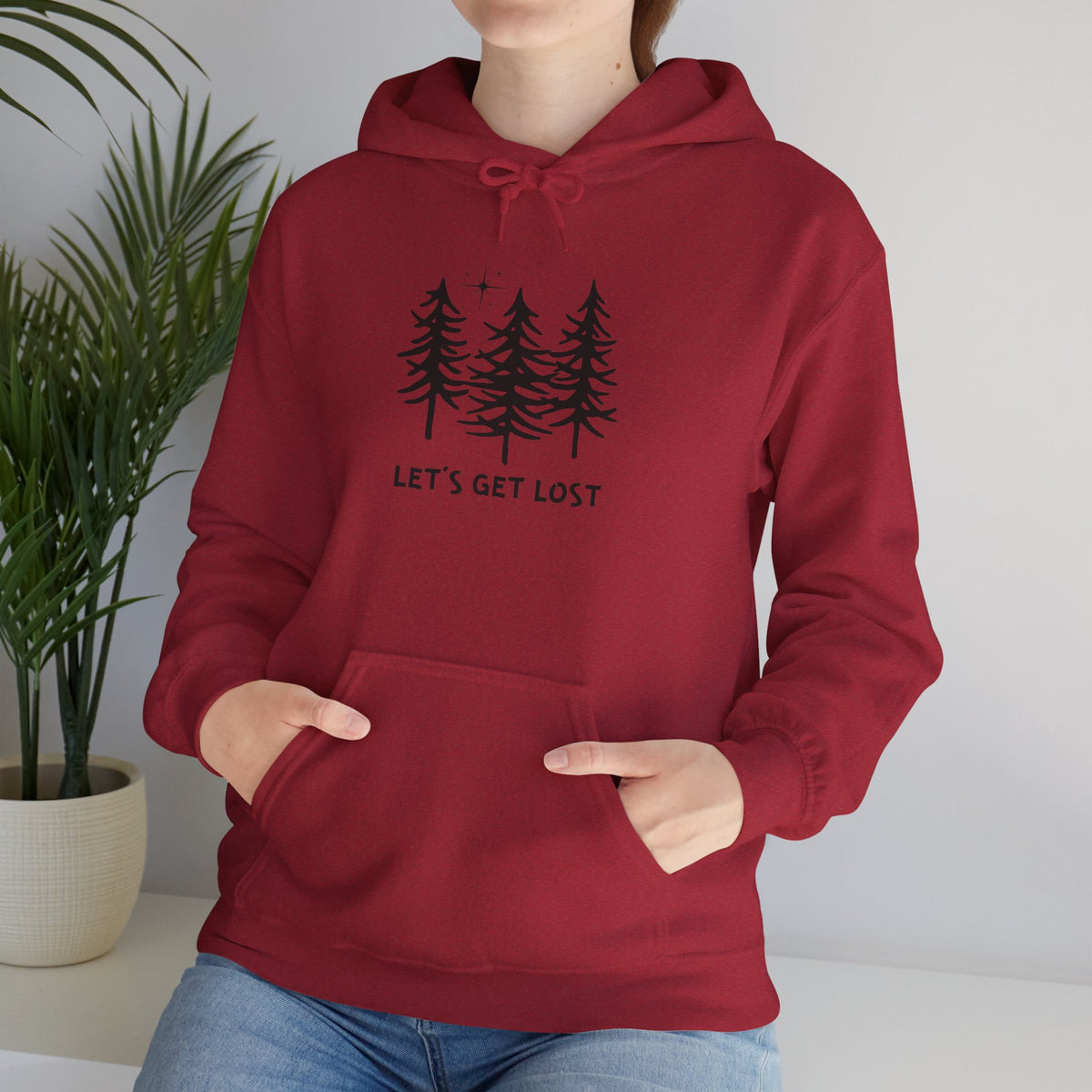 Let's Get Lost Unisex Hoodie Adventure Sweatshirt for Nature Lovers Rockhounds