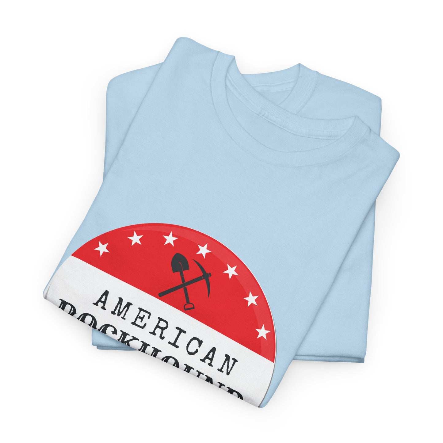 American Rockhound Tee, Patriotic Rock Collector Shirt, Red White Blue Geology Gift