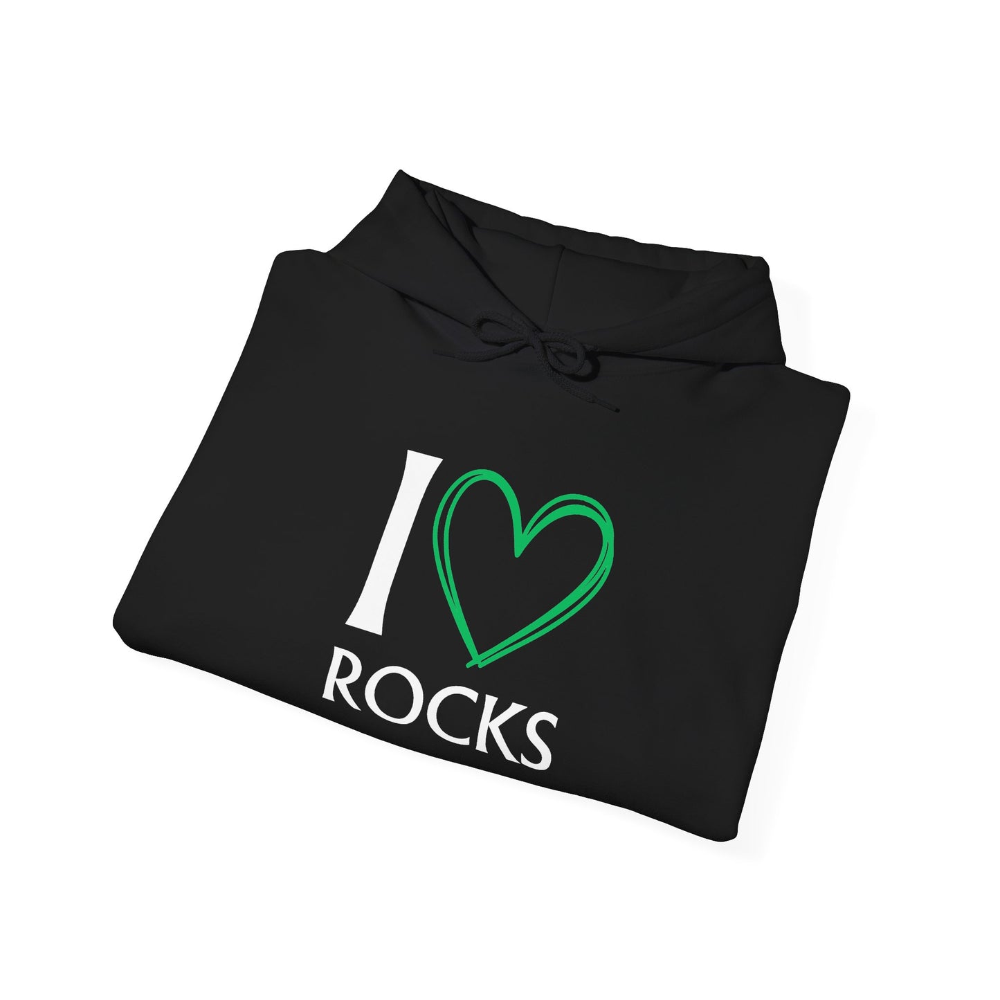 I Love Rocks Hoodie Rockhound, Geology & Rock Collector Hooded Sweatshirt