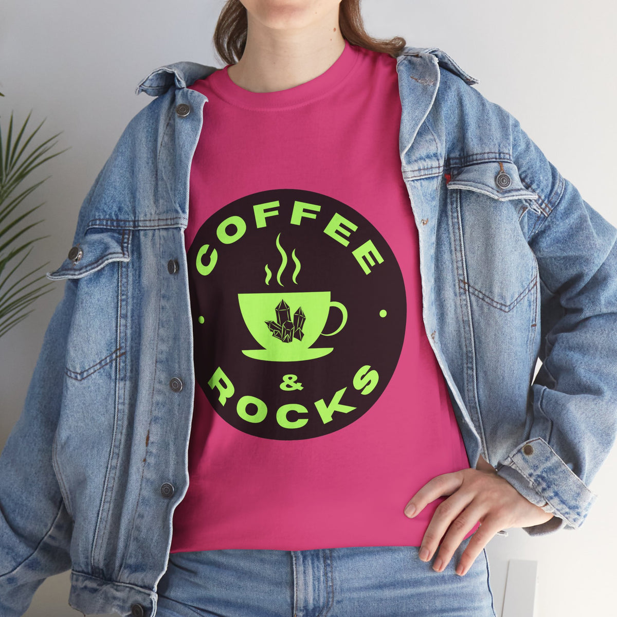 Coffee & Rocks Unisex Heavy Cotton Tee - Perfect for Geologist Coffee Lovers