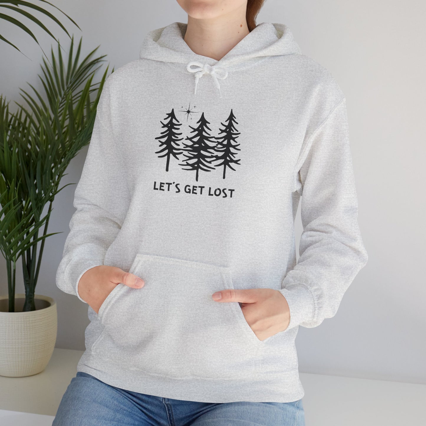 Let's Get Lost Unisex Hoodie Adventure Sweatshirt for Nature Lovers Rockhounds