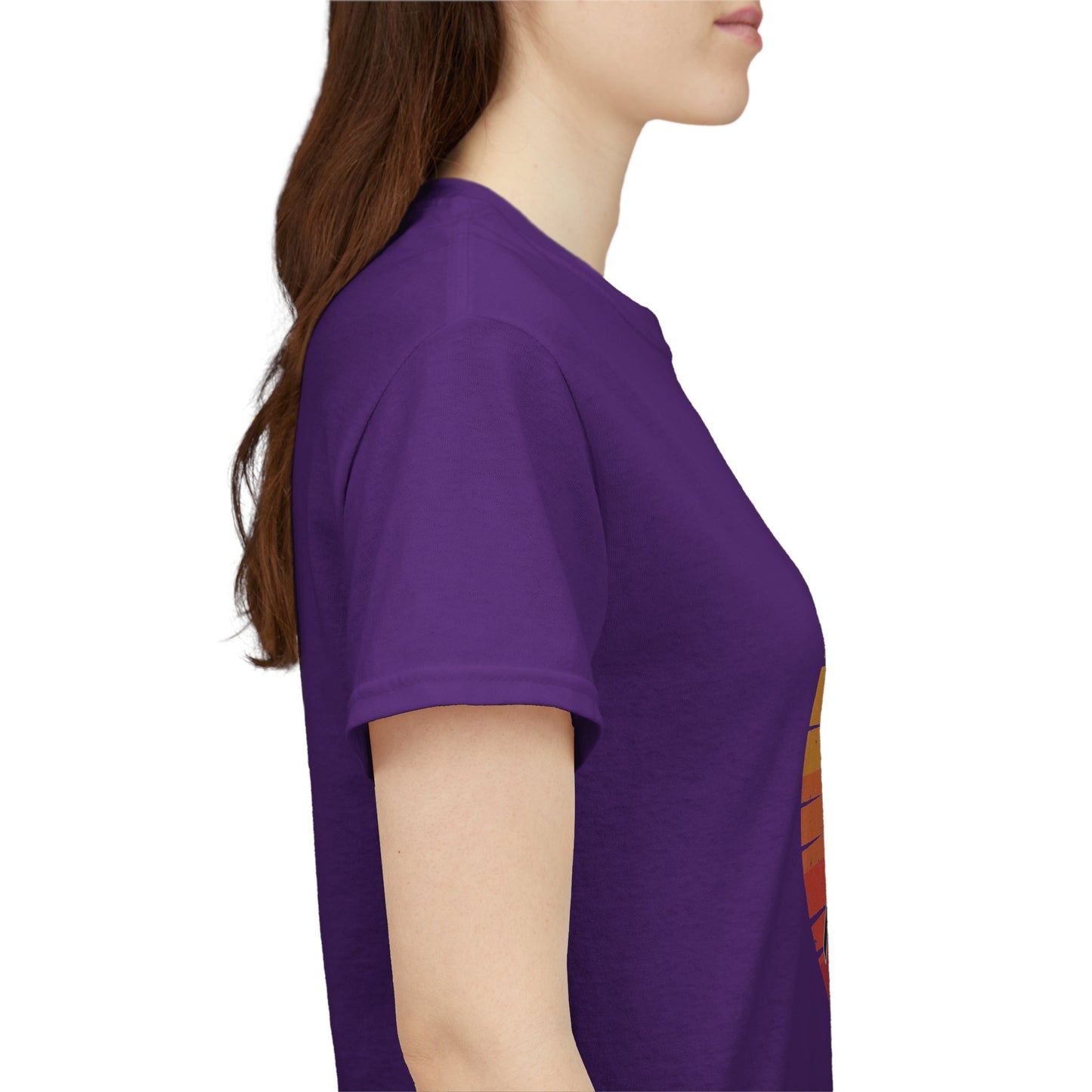 Badass Miner Rock Hammer Sunset Unisex Cotton Tee