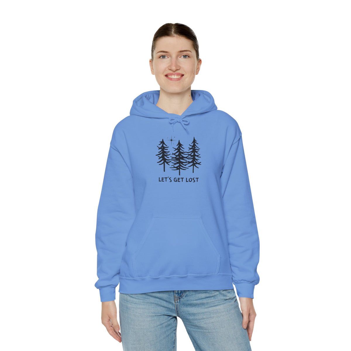 Let's Get Lost Unisex Hoodie Adventure Sweatshirt for Nature Lovers Rockhounds