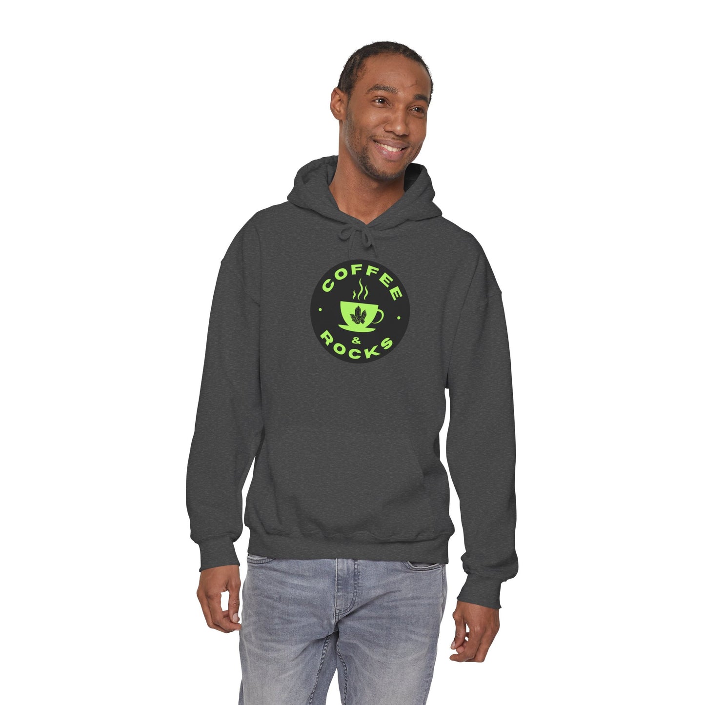 Coffee & Rocks Hoodie Cozy Geology Unisex Hooded Sweatshirt