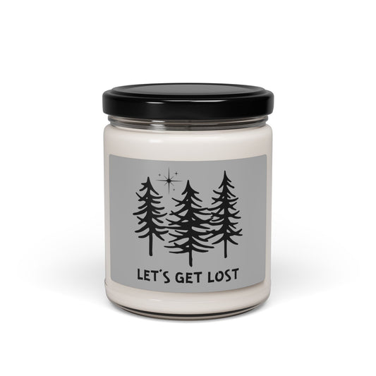 Let's Get Lost Scented Soy Candle – 9oz | Cozy Nature Inspired Aromatherapy Home Decor