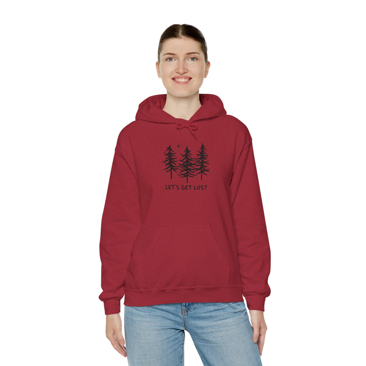 Let's Get Lost Unisex Hoodie Adventure Sweatshirt for Nature Lovers Rockhounds