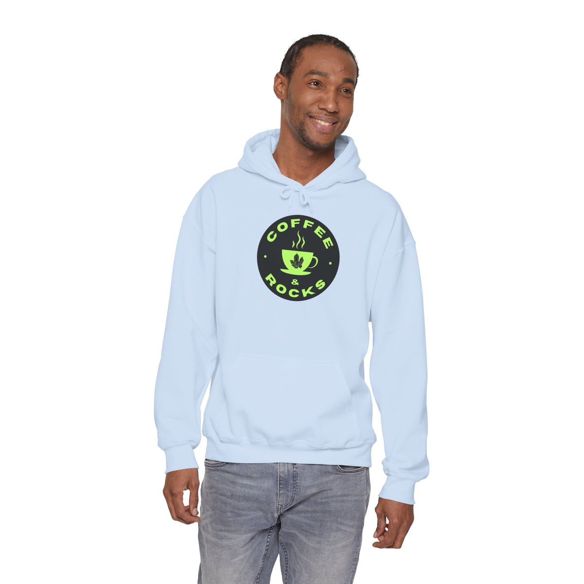 Coffee & Rocks Hoodie Cozy Geology Unisex Hooded Sweatshirt