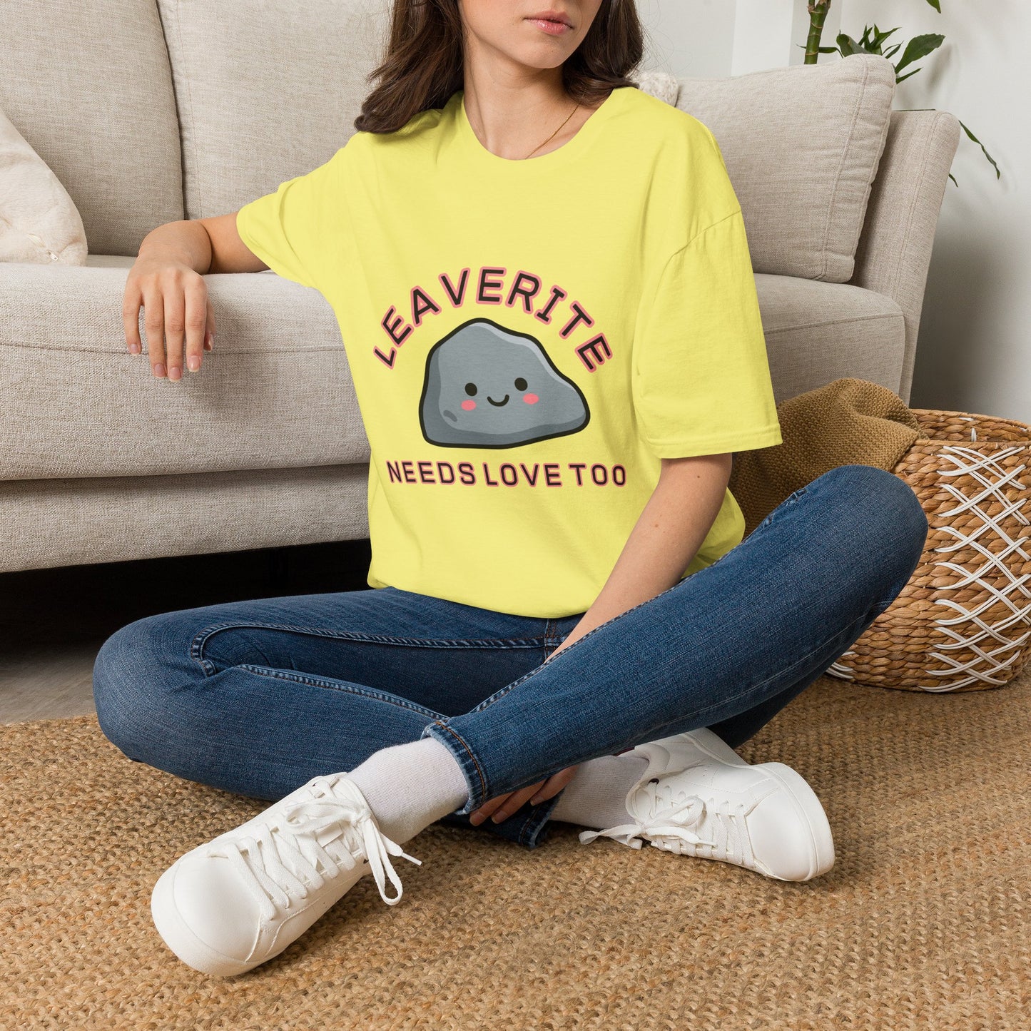 Leaverite Needs Love Too T-Shirt Funny Rockhound Kawaii Rock Geology Tee