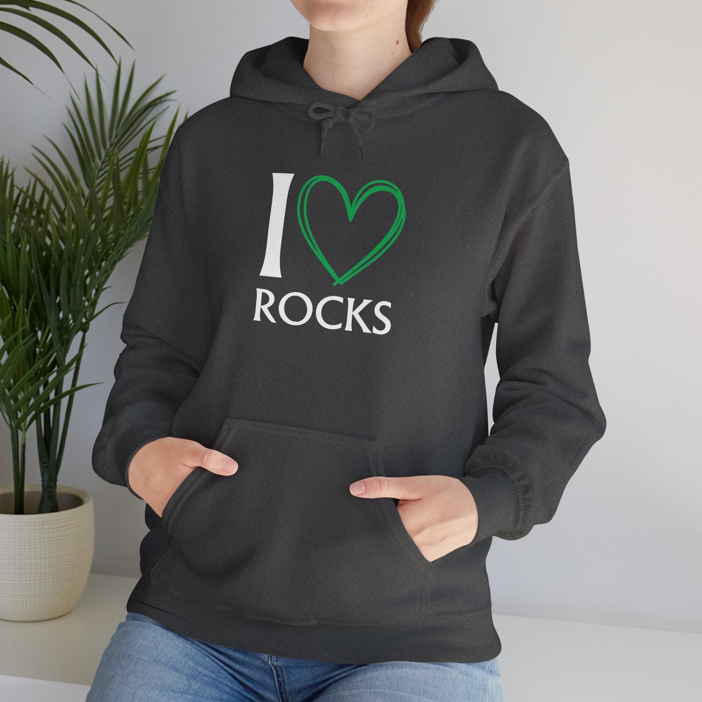 I Love Rocks Hoodie Rockhound, Geology & Rock Collector Hooded Sweatshirt