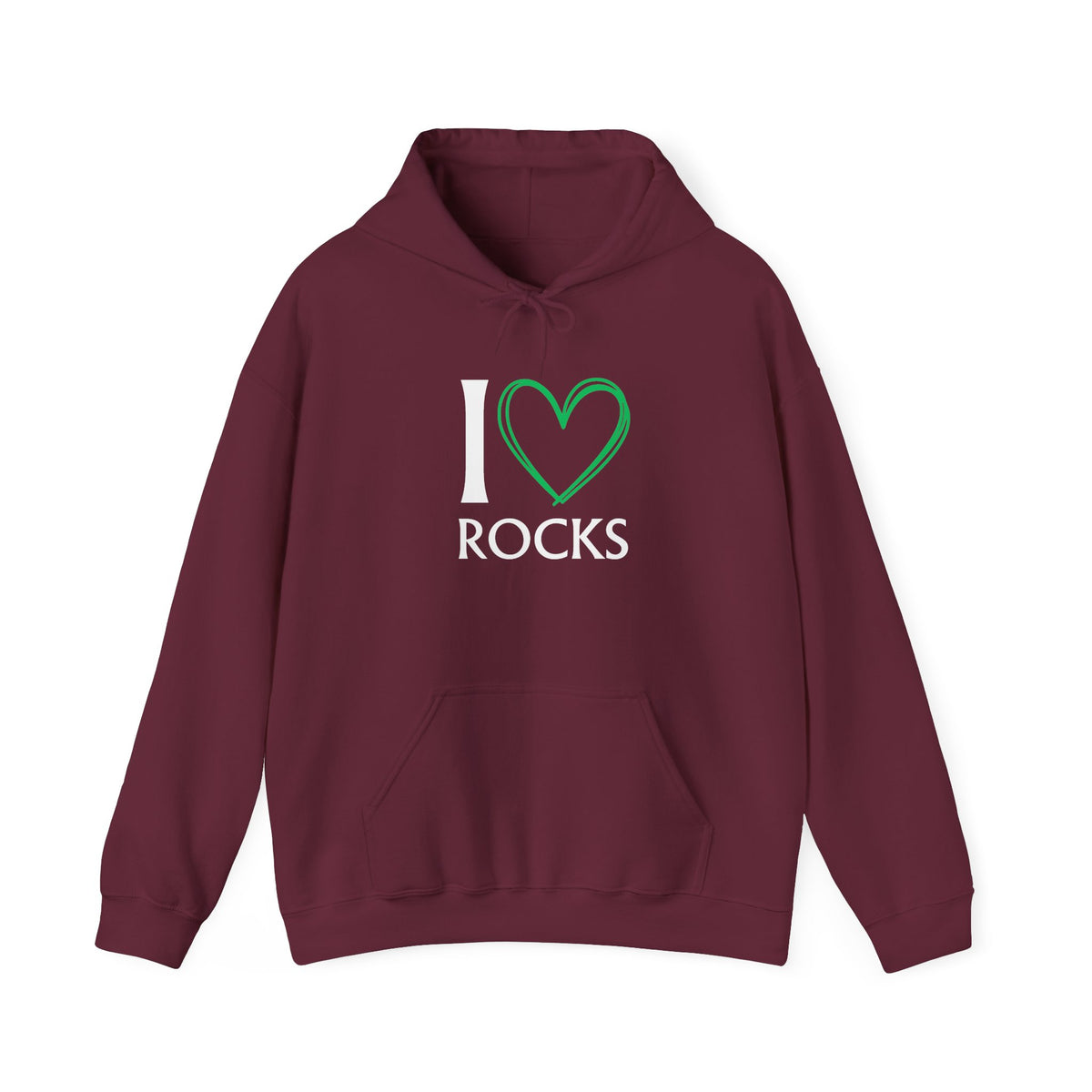 I Love Rocks Hoodie Rockhound, Geology & Rock Collector Hooded Sweatshirt