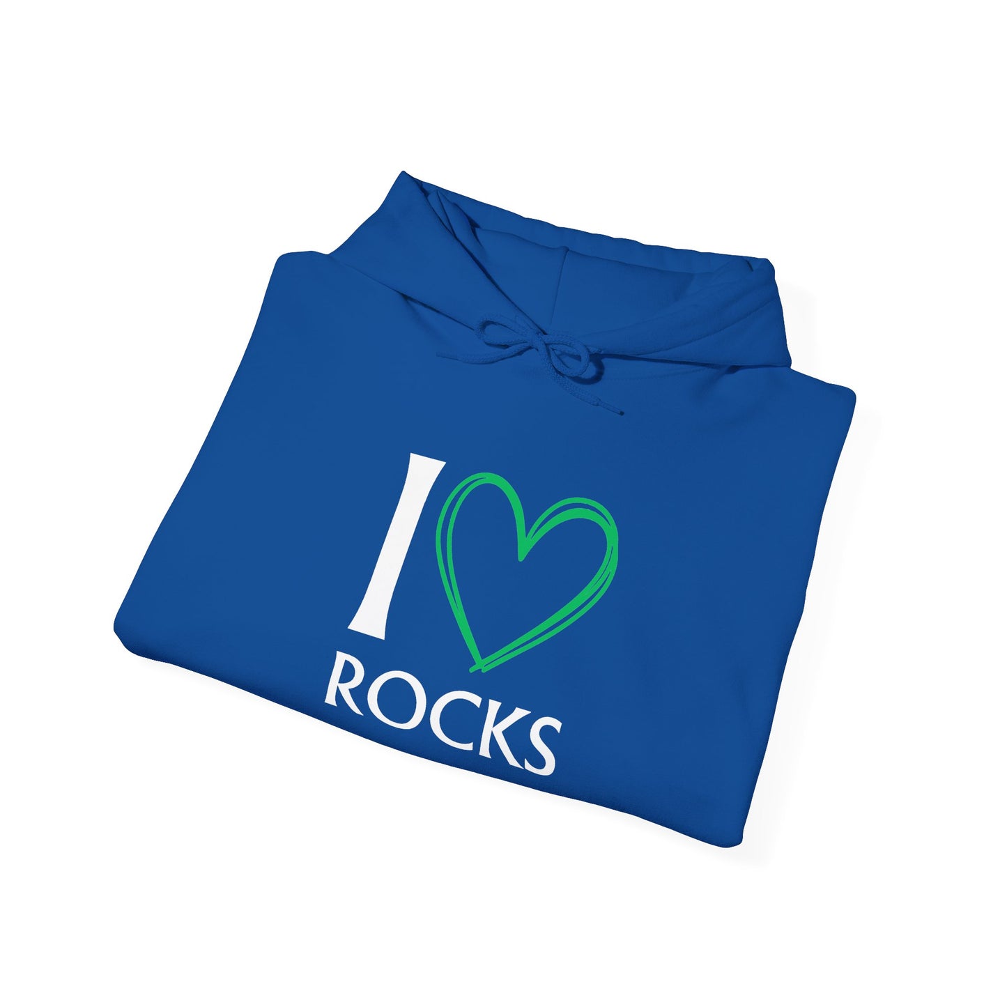 I Love Rocks Hoodie Rockhound, Geology & Rock Collector Hooded Sweatshirt