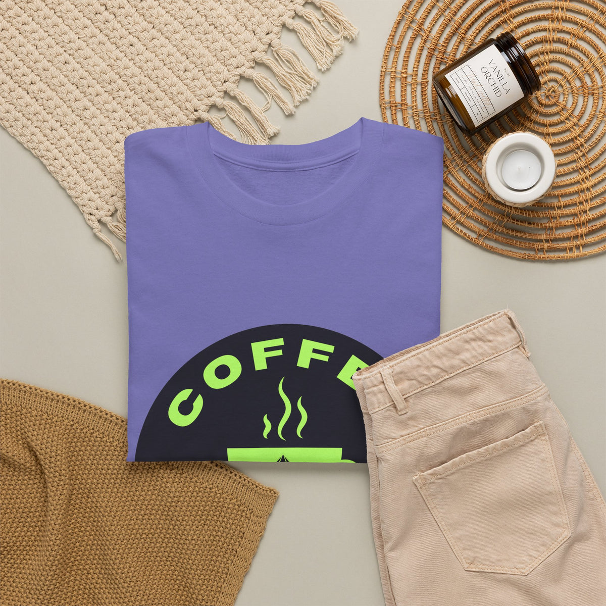 Coffee & Rocks Unisex Heavy Cotton Tee - Perfect for Geologist Coffee Lovers