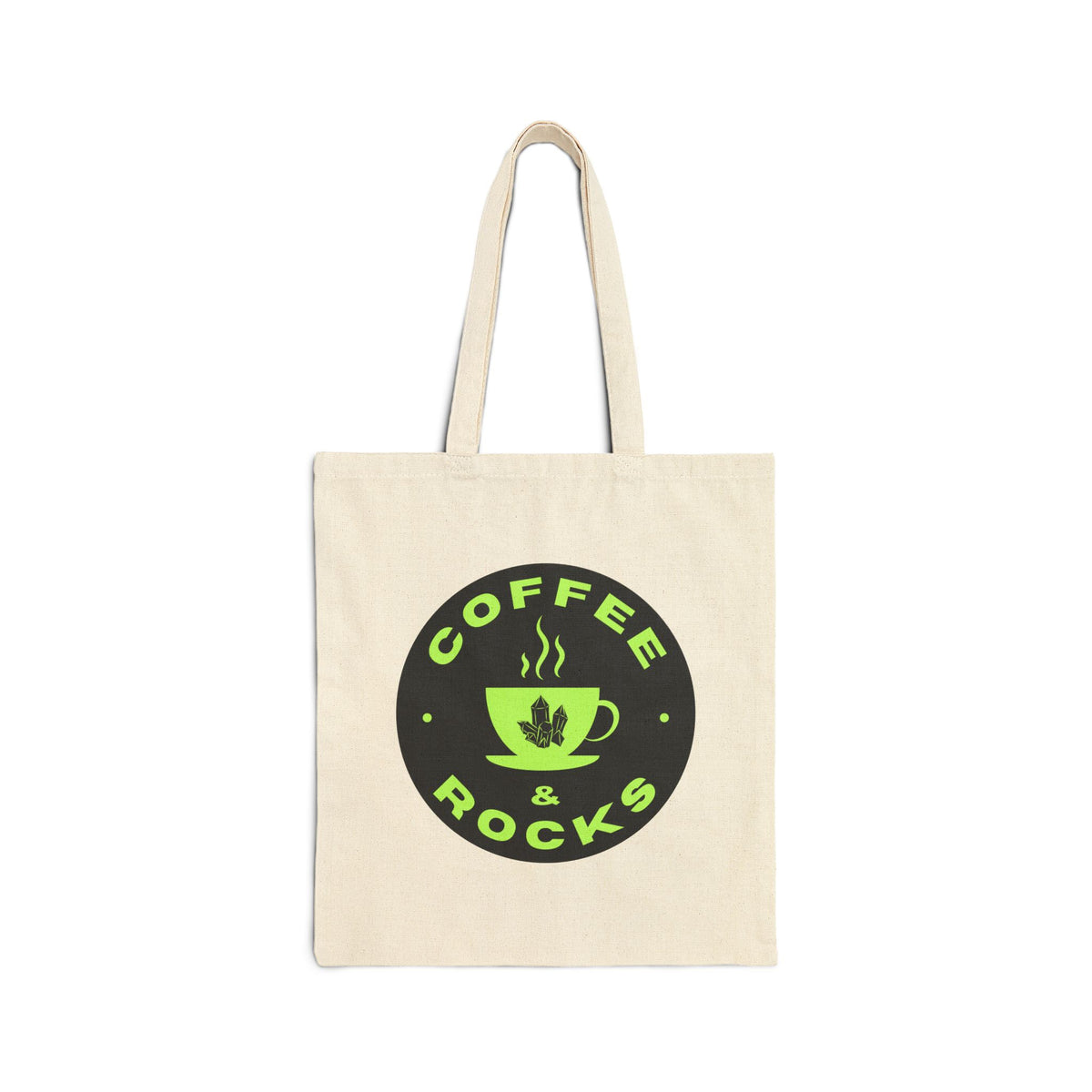 Coffee & Rocks Geology Tote Bag Rockhounding Cotton Canvas