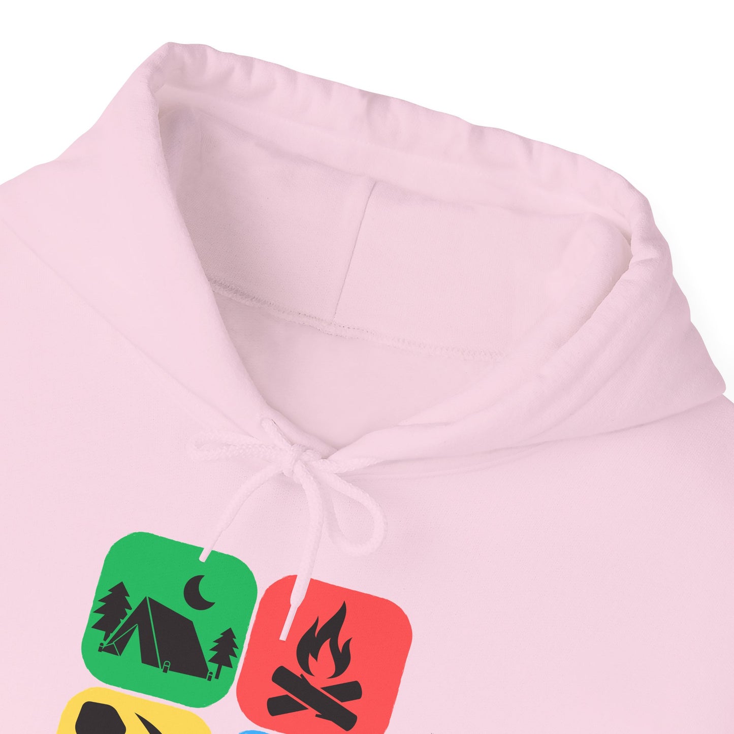 Color Block Icon Rockhound Hoodie Camping Adventure Unisex Hooded Sweatshirt