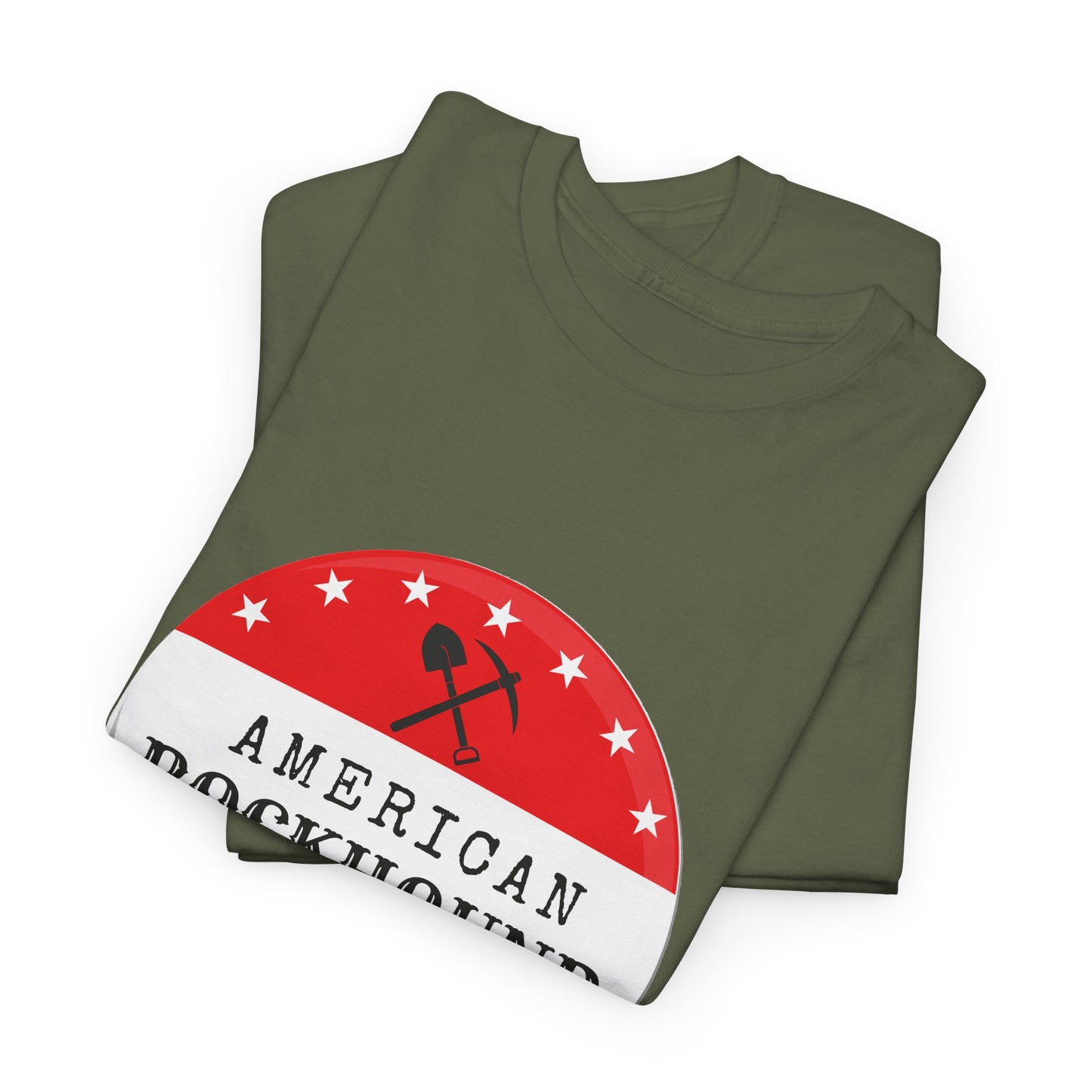 American Rockhound Tee, Patriotic Rock Collector Shirt, Red White Blue Geology Gift