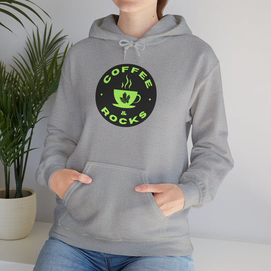 Coffee & Rocks Hoodie Cozy Geology Unisex Hooded Sweatshirt