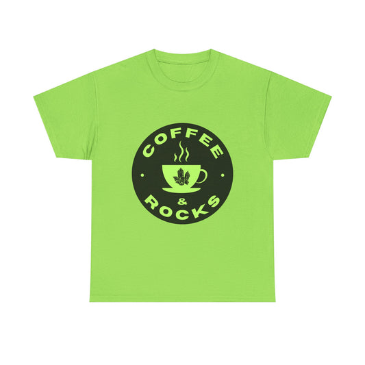 Coffee & Rocks Unisex Heavy Cotton Tee - Perfect Geology Shirt for Coffee Lovers