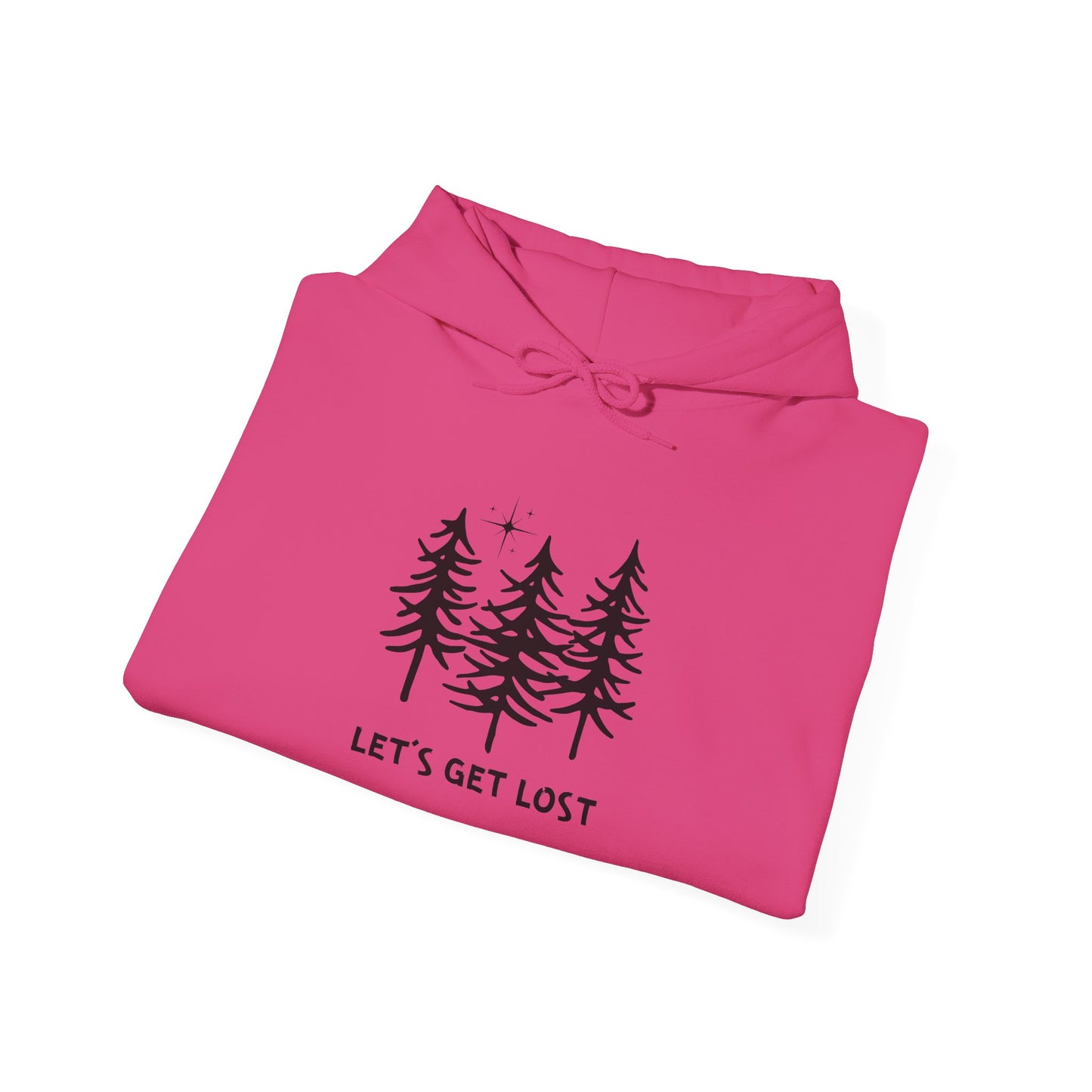 Let's Get Lost Unisex Hoodie Adventure Sweatshirt for Nature Lovers Rockhounds