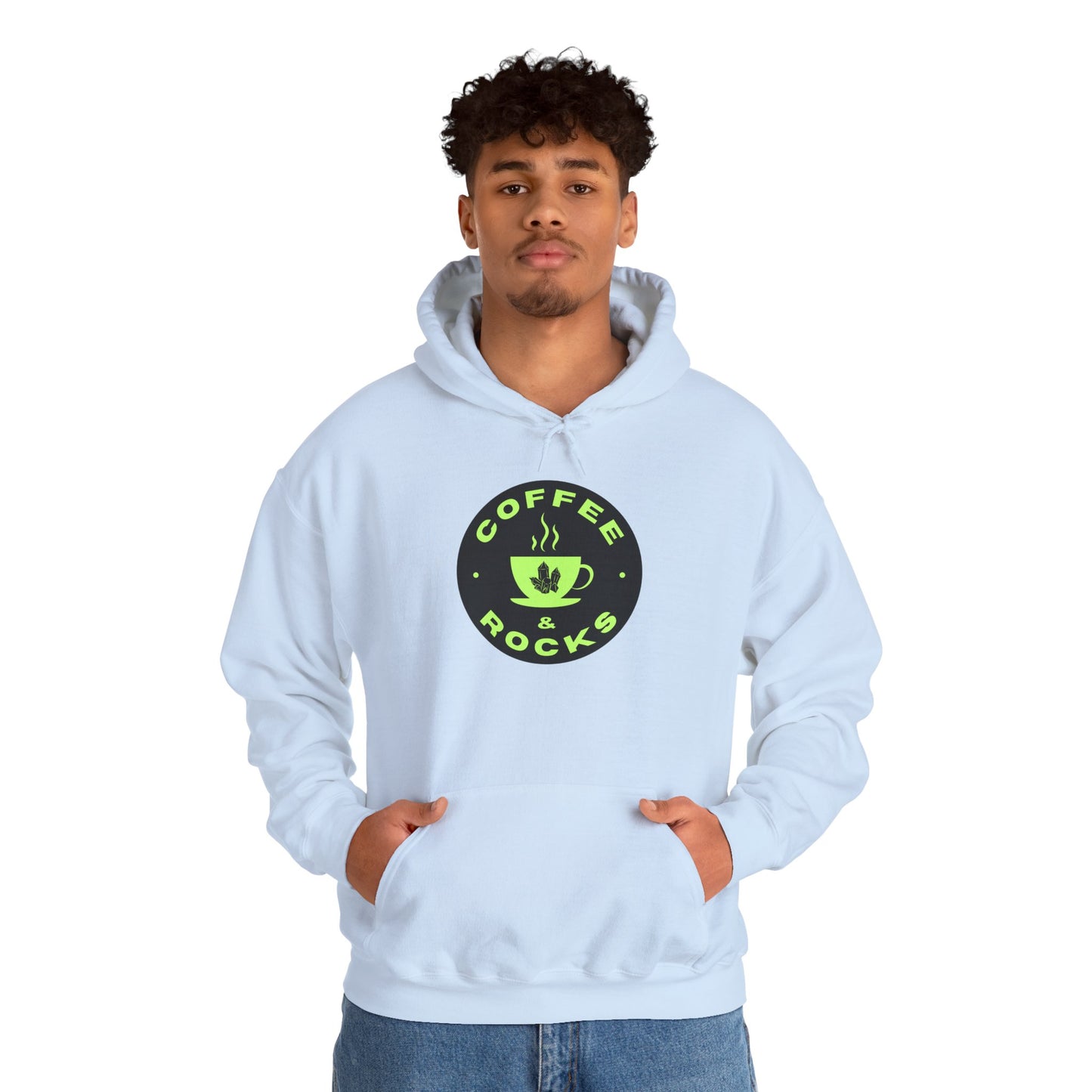 Coffee & Rocks Hoodie Cozy Geology Unisex Hooded Sweatshirt