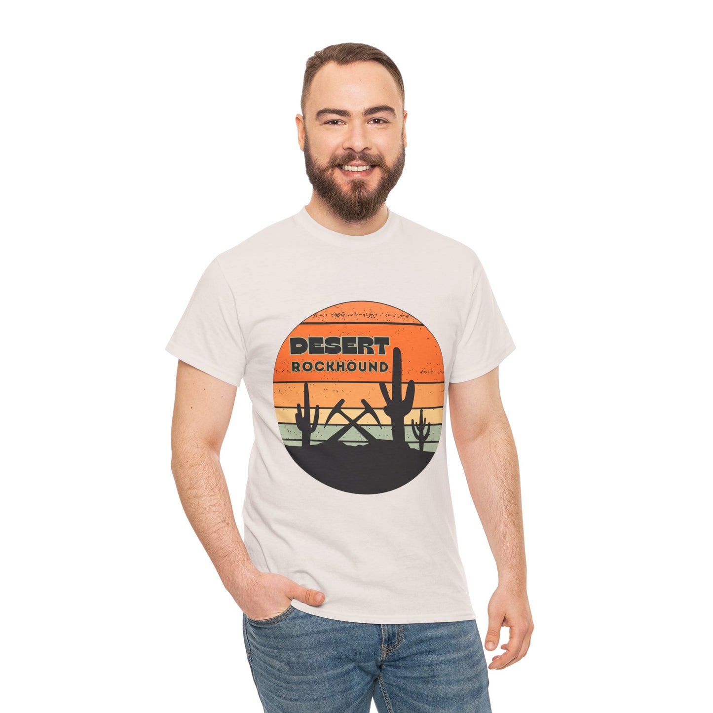 Desert Rockhound Unisex Heavy Cotton Tee Rock Collector and Nature Lover Gift