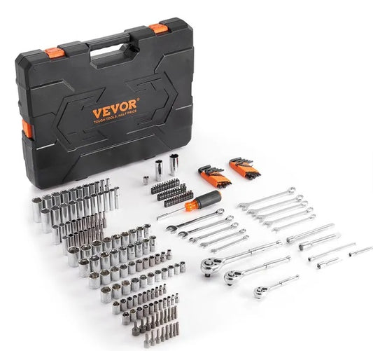 VEVOR Mechanical Tool Kit | 205-Piece Heavy-Duty Mechanics Set
