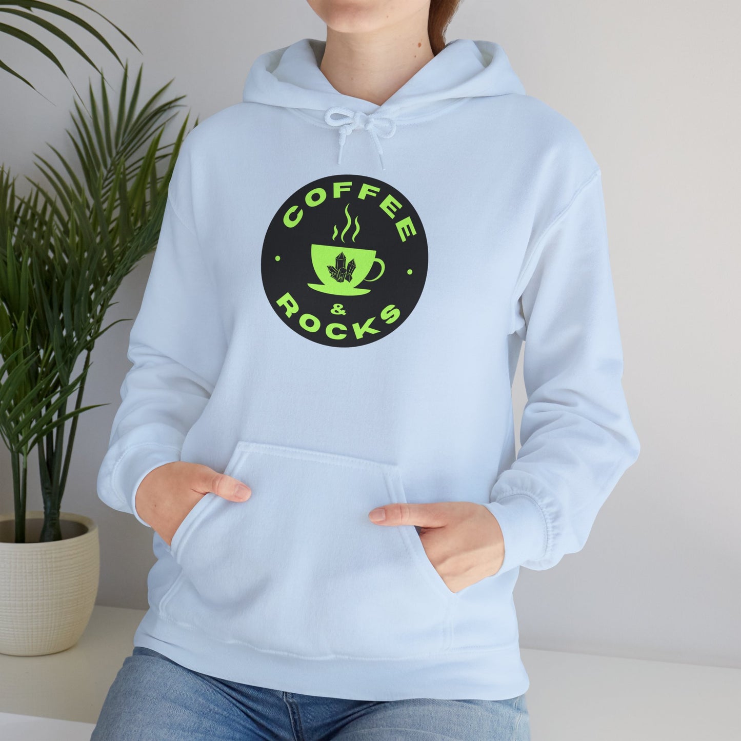 Coffee & Rocks Hoodie Cozy Geology Unisex Hooded Sweatshirt
