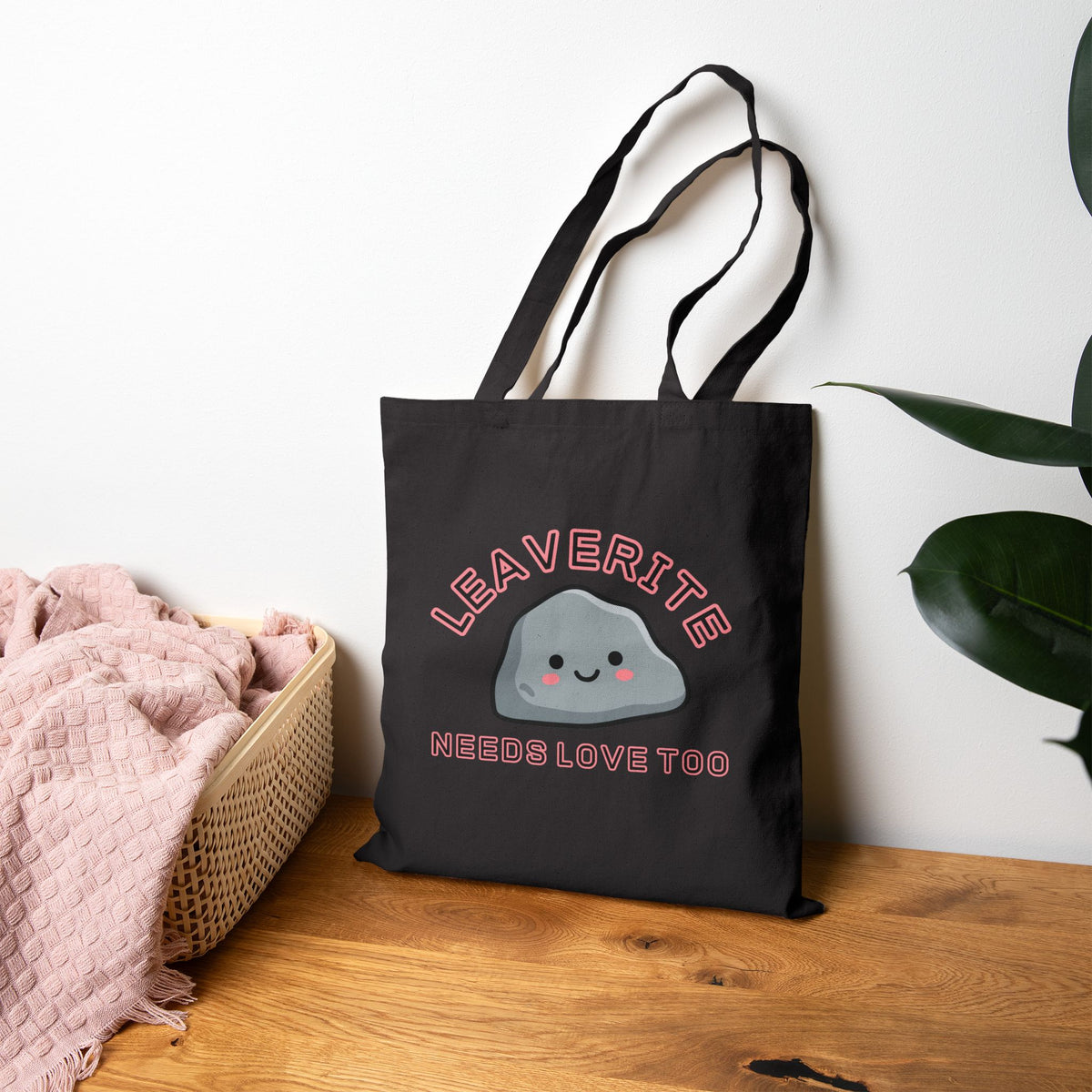 Leaverite Needs Love Too Geology Rockhound Cotton Canvas Tote Bag