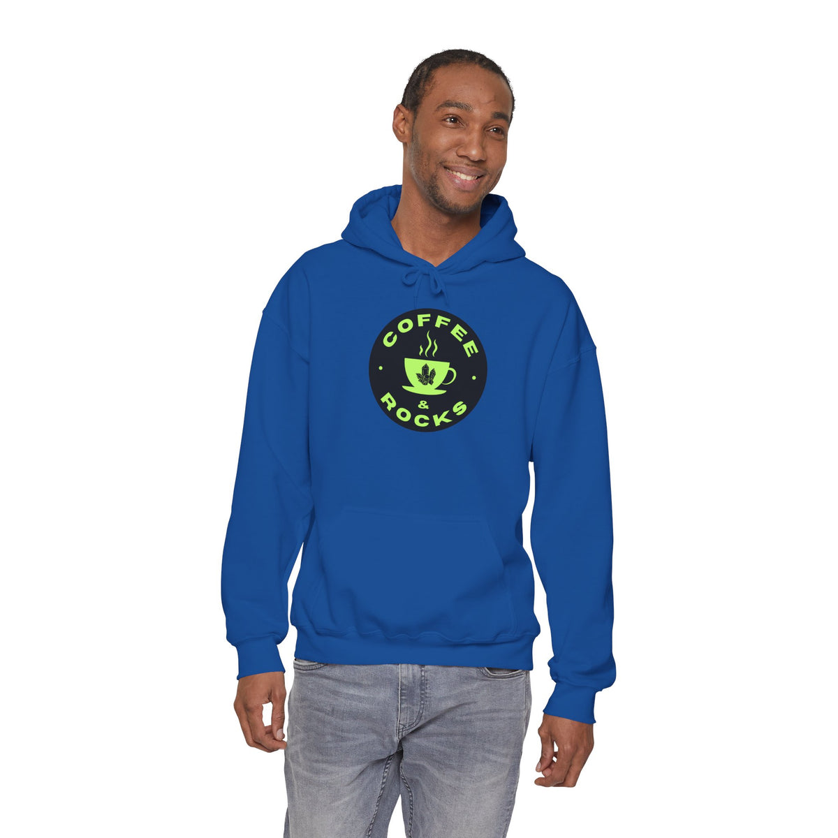Coffee & Rocks Hoodie Cozy Geology Unisex Hooded Sweatshirt
