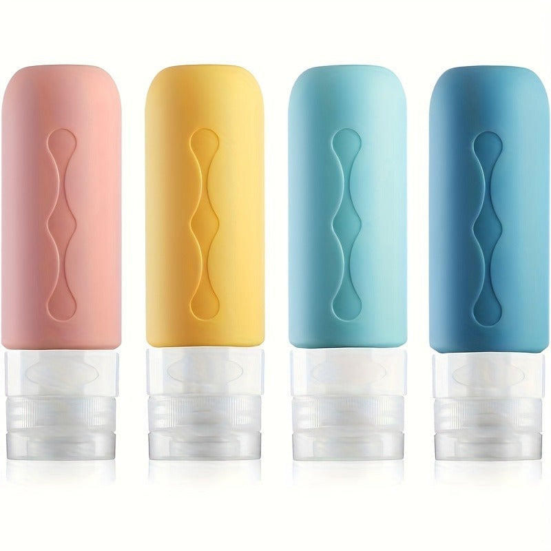 Adventure Ready Leakproof Refillable Silicone Travel Bottles Set for Shampoo, Body Wash, Etc