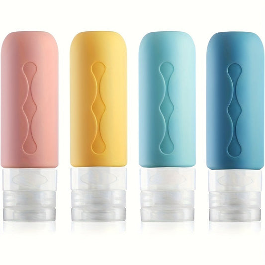Adventure Ready Leakproof Refillable Silicone Travel Bottles Set for Shampoo, Body Wash, Etc