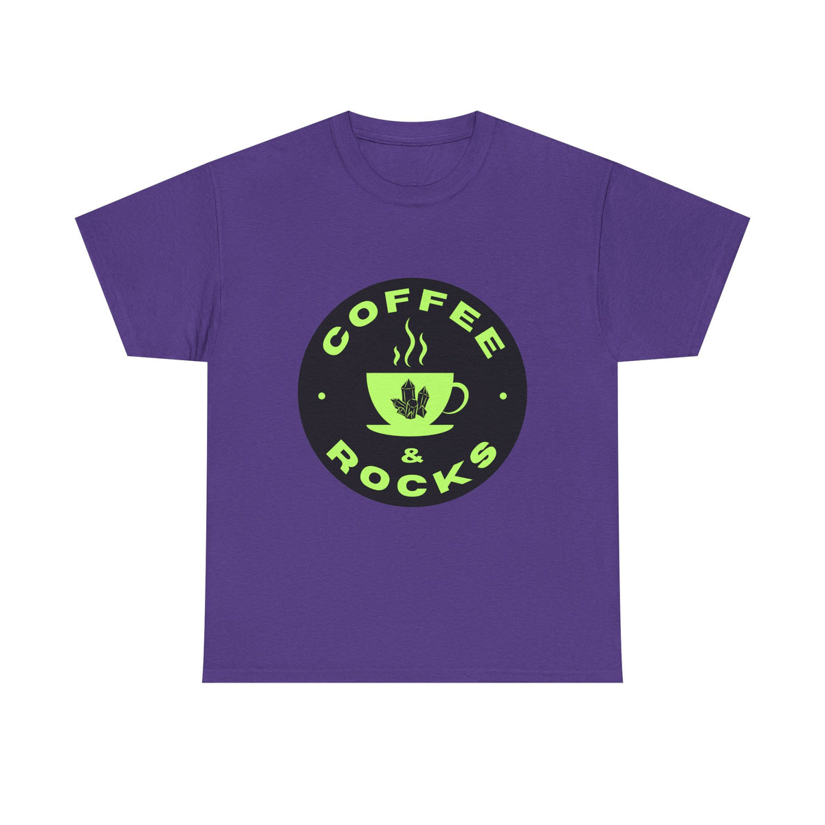Coffee & Rocks Unisex Heavy Cotton Tee - Perfect for Geologist Coffee Lovers