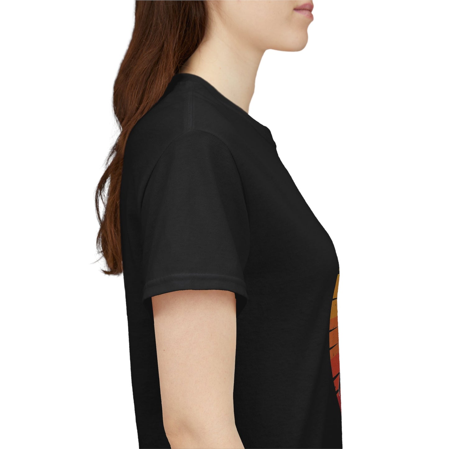 Badass Miner Rock Hammer Sunset Unisex Cotton Tee