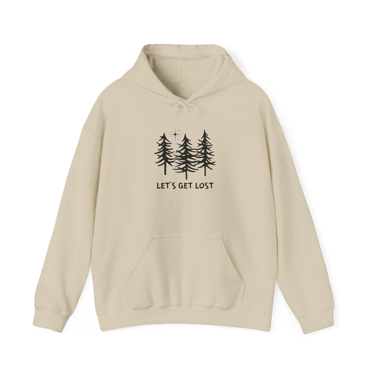 Let's Get Lost Unisex Hoodie Adventure Sweatshirt for Nature Lovers Rockhounds