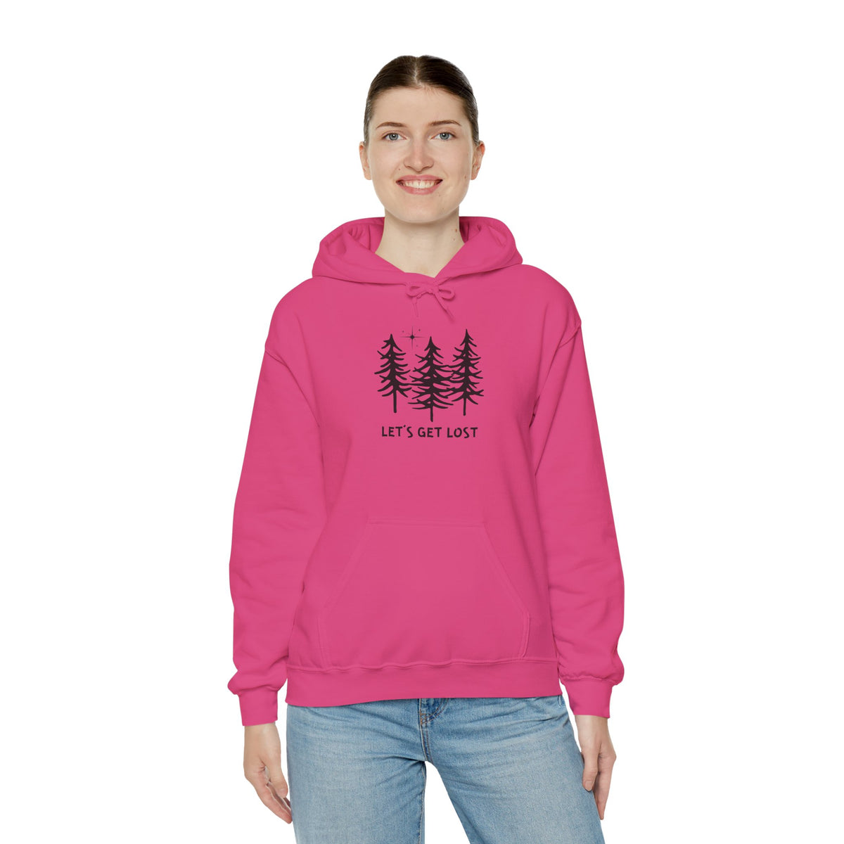 Let's Get Lost Unisex Hoodie Adventure Sweatshirt for Nature Lovers Rockhounds