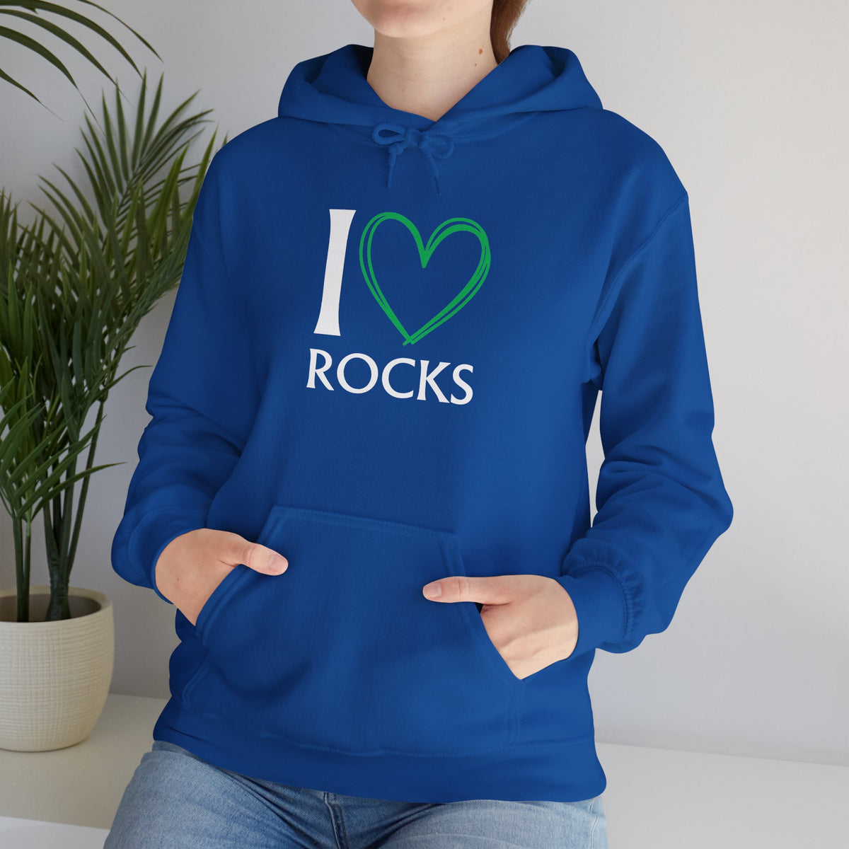 I Love Rocks Hoodie Rockhound, Geology & Rock Collector Hooded Sweatshirt