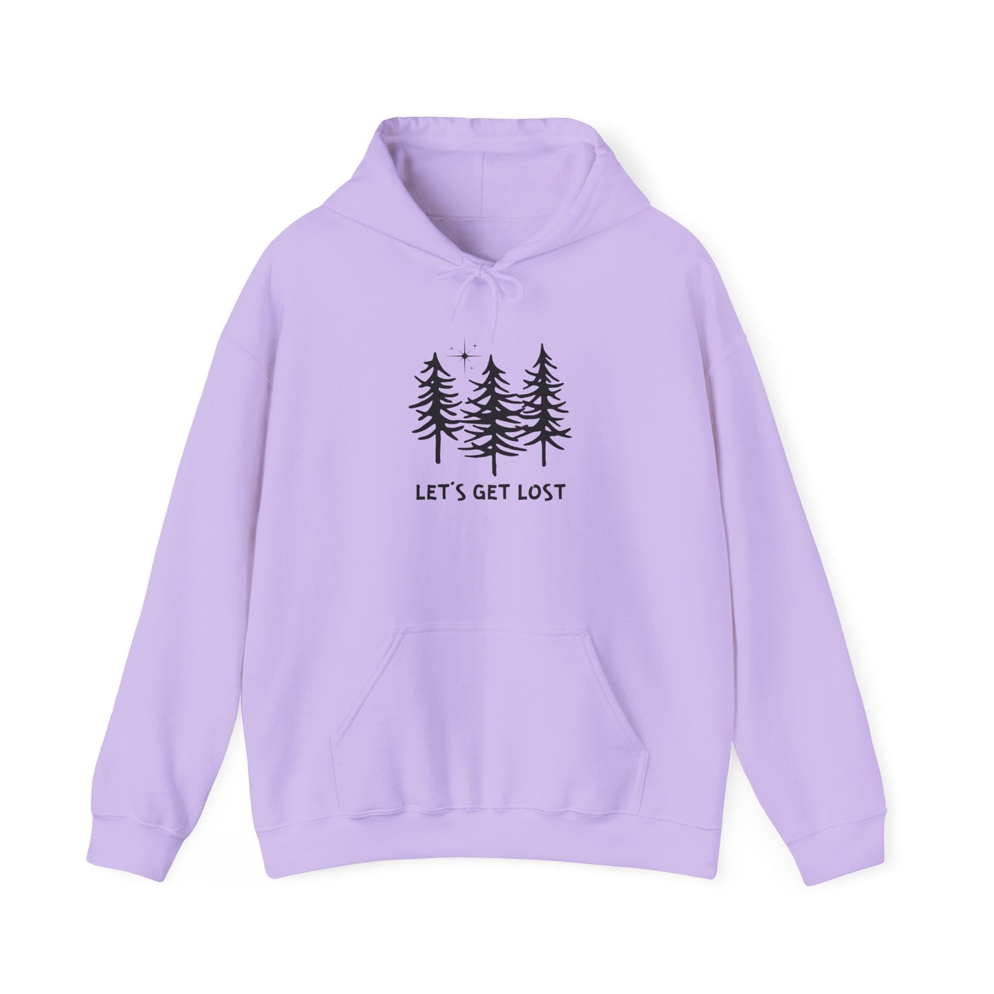 Let's Get Lost Unisex Hoodie Adventure Sweatshirt for Nature Lovers Rockhounds