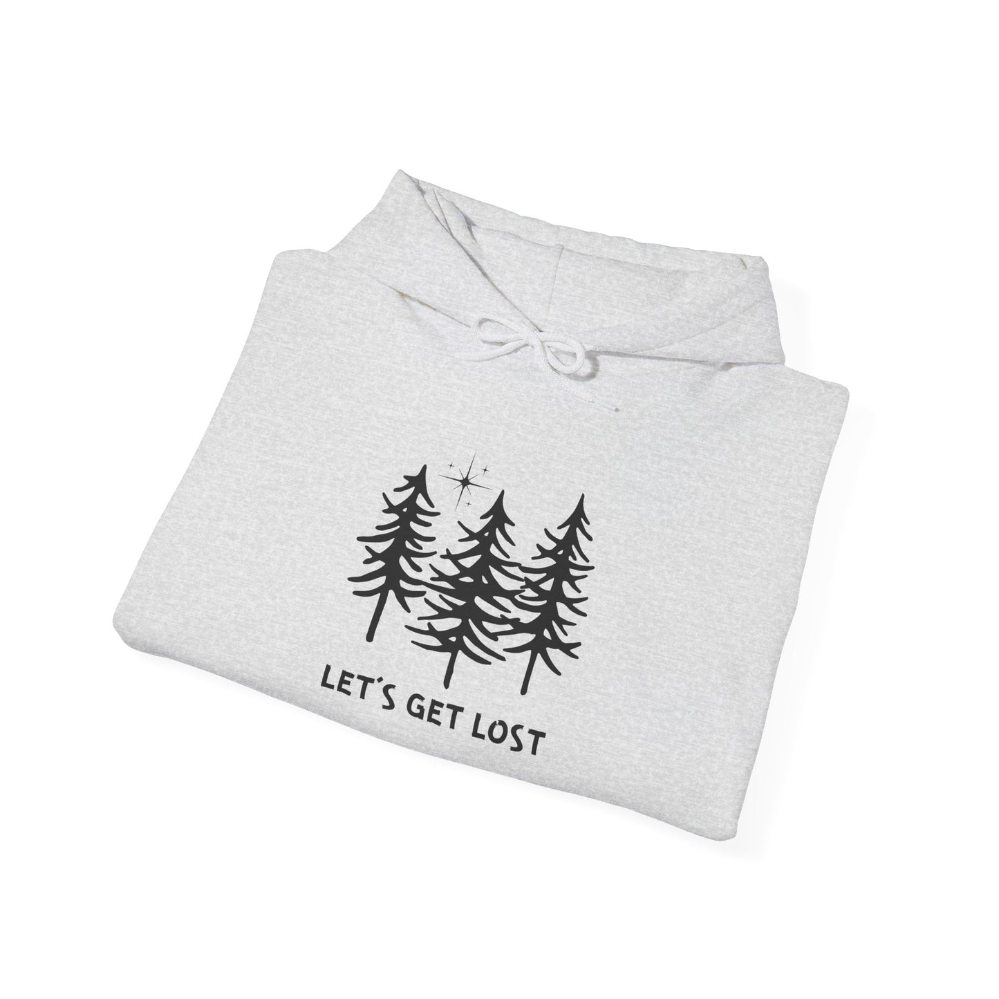 Let's Get Lost Unisex Hoodie Adventure Sweatshirt for Nature Lovers Rockhounds