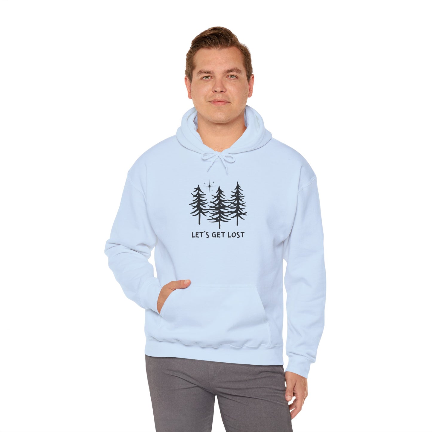 Let's Get Lost Unisex Hoodie Adventure Sweatshirt for Nature Lovers Rockhounds