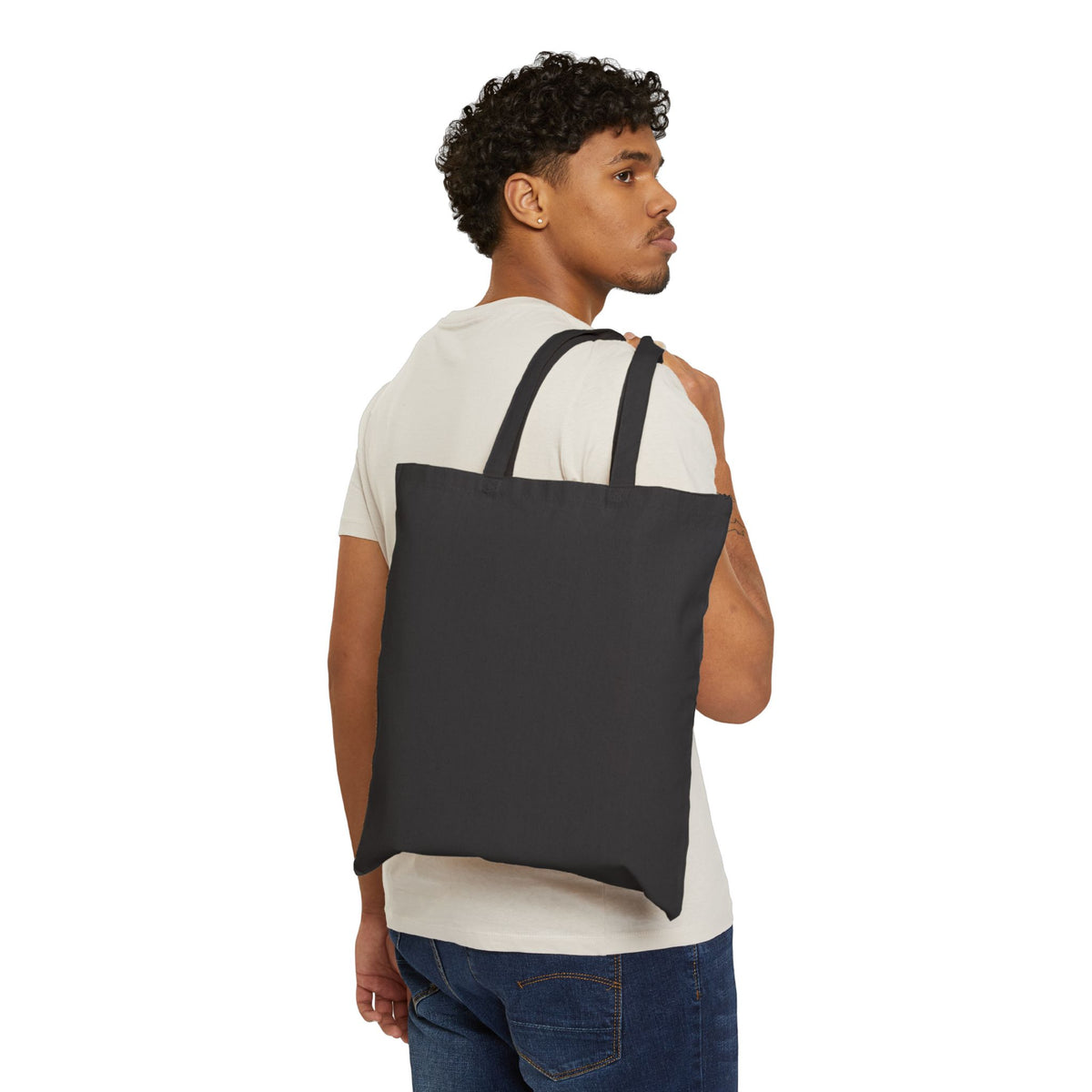 Badass Miner Geology Sunset Silhouette Cotton Canvas Tote Bag
