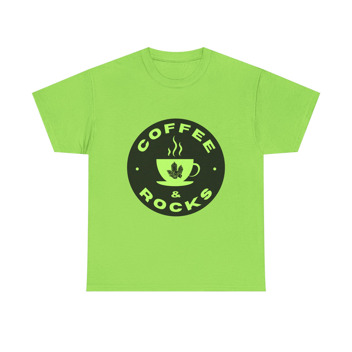 Coffee & Rocks Unisex Heavy Cotton Tee - Perfect for Geologist Coffee Lovers
