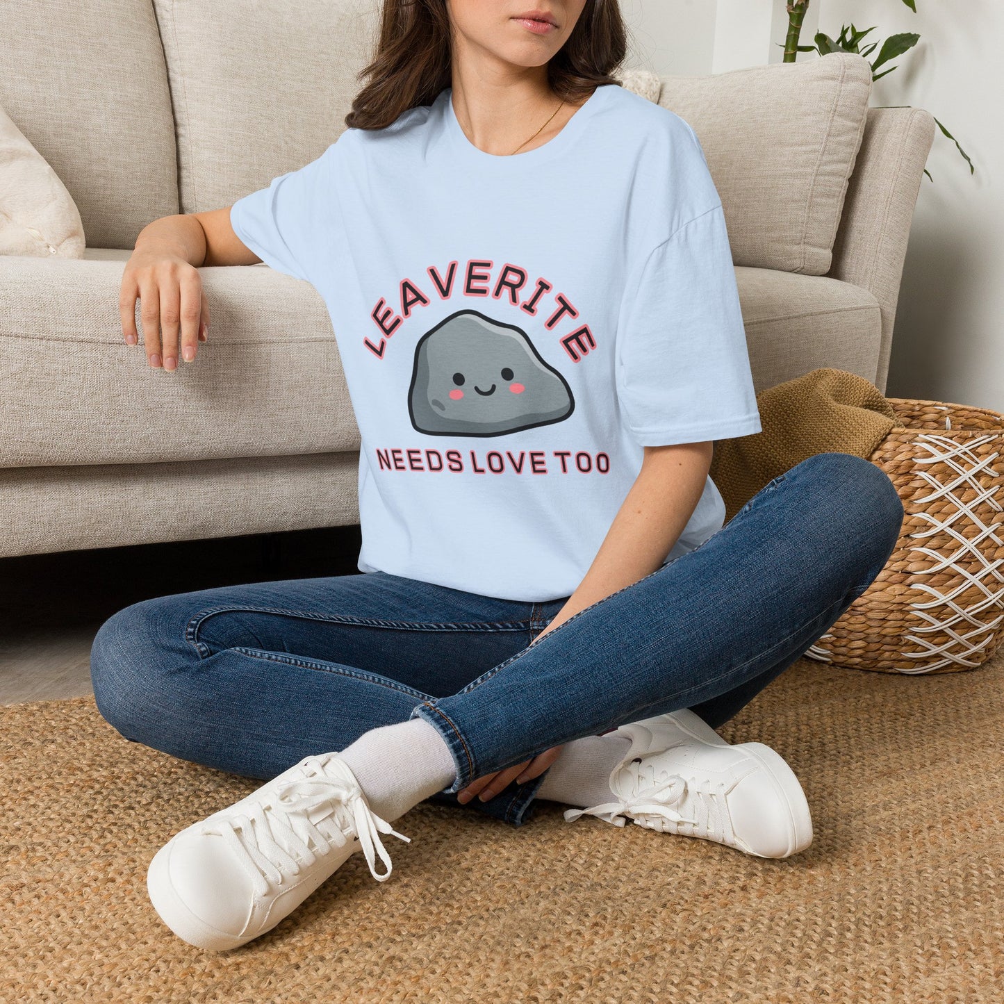 Leaverite Needs Love Too T-Shirt Funny Rockhound Kawaii Rock Geology Tee