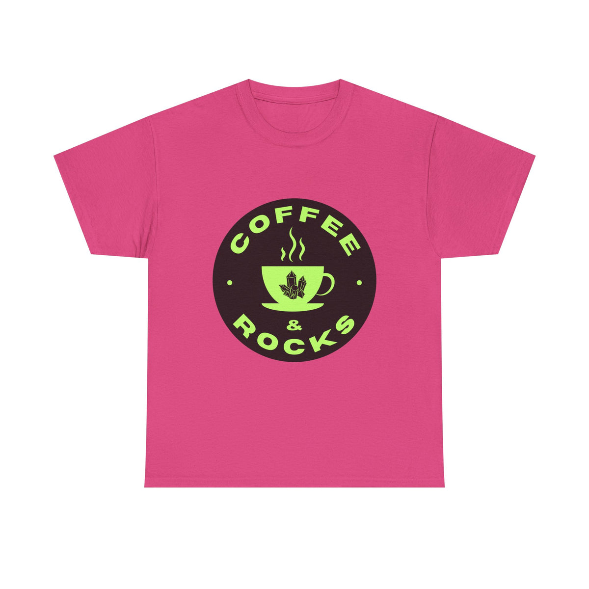 Coffee & Rocks Unisex Heavy Cotton Tee - Perfect for Geologist Coffee Lovers