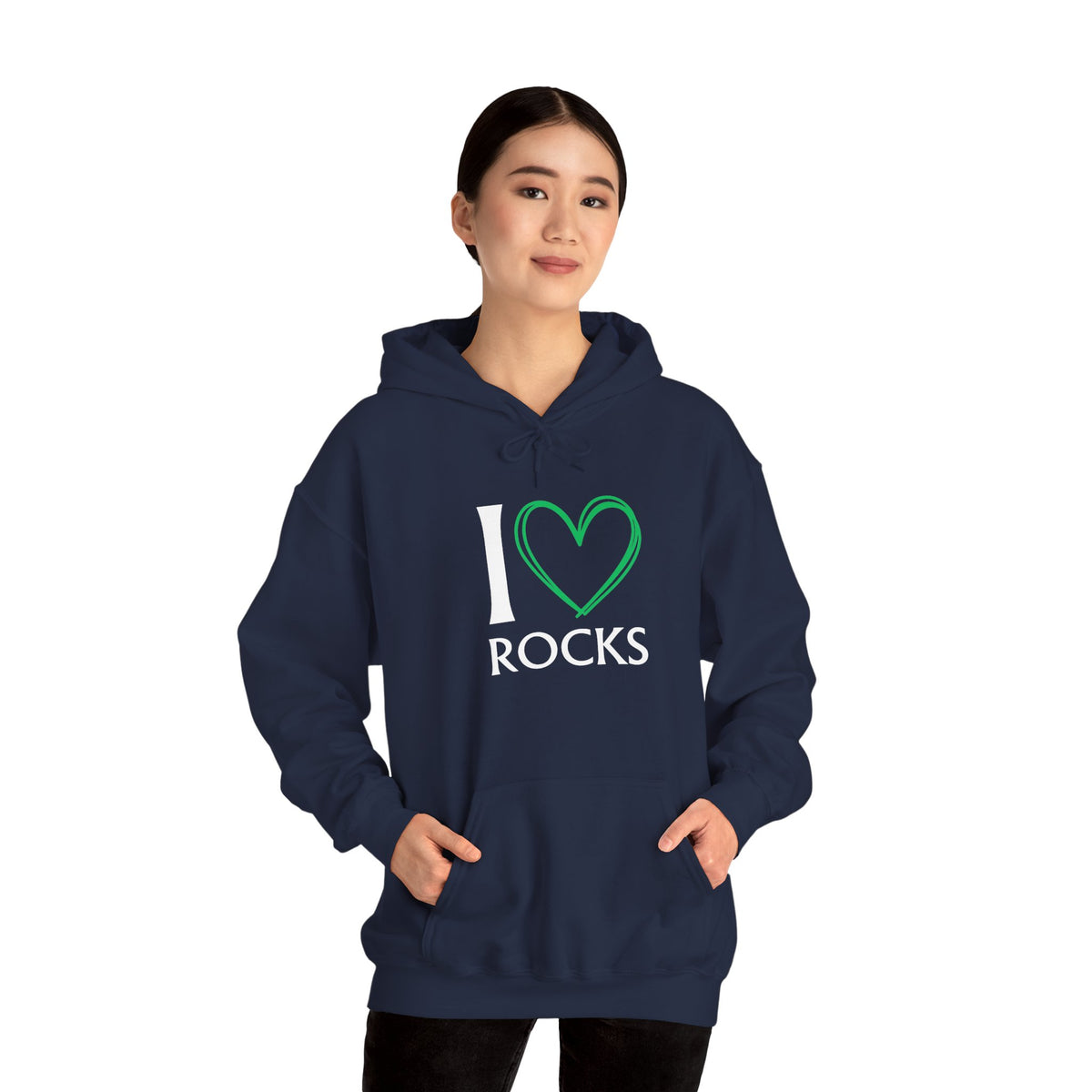 I Love Rocks Hoodie Rockhound, Geology & Rock Collector Hooded Sweatshirt