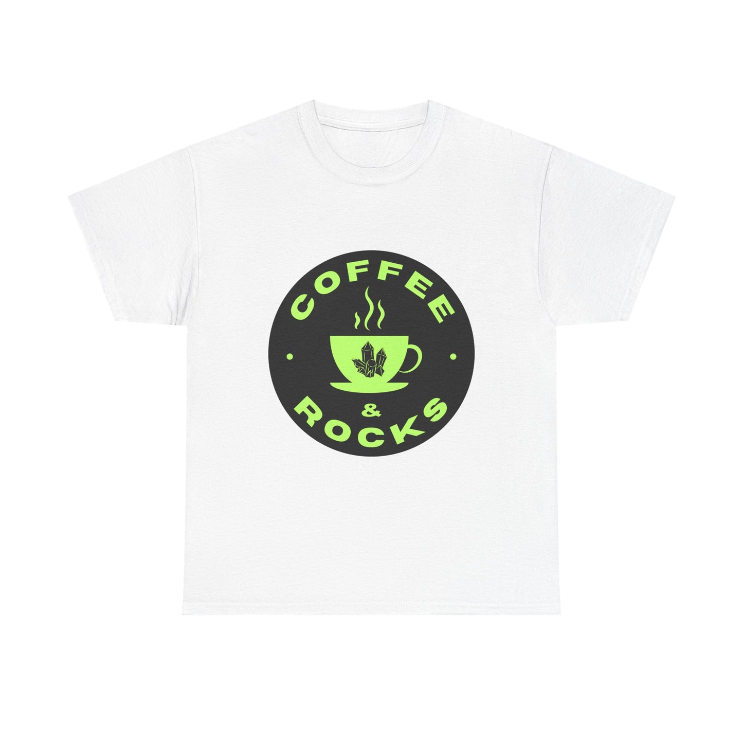 Coffee & Rocks Unisex Heavy Cotton Tee - Perfect Geology Shirt for Coffee Lovers