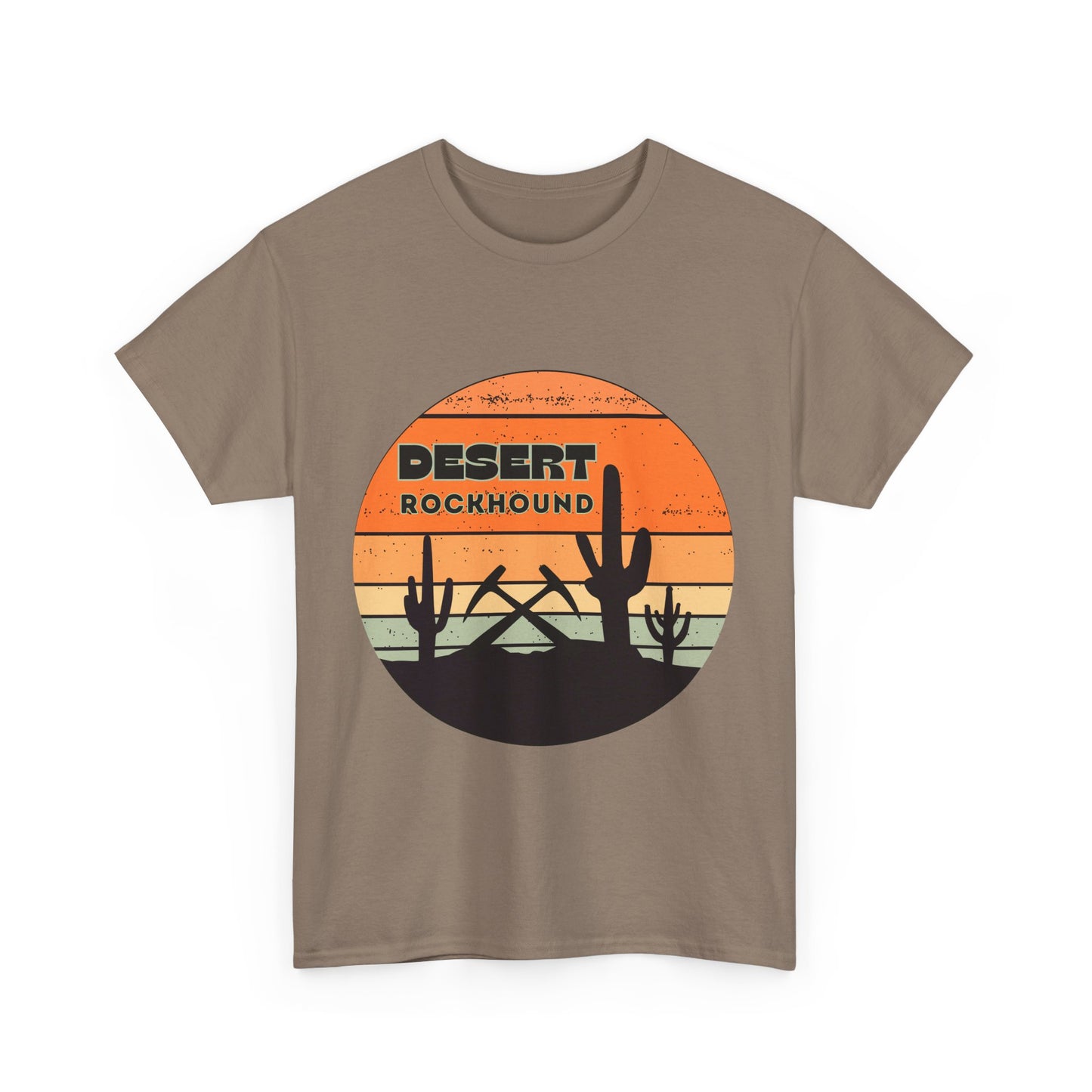 Desert Rockhound Unisex Heavy Cotton Tee Shirt - Perfect for Rock Lovers From Arizona, New Mexico, Utah, California, Texas