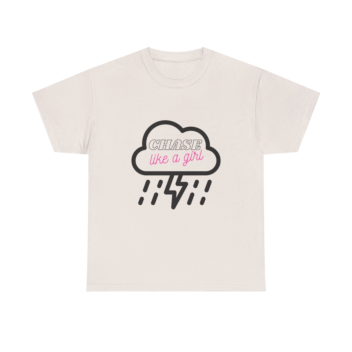 Female Storm Chaser Tee, Lightning Weather Lover Shirt, Thunderstorm Chase Gift, Cloud Graphic Top
