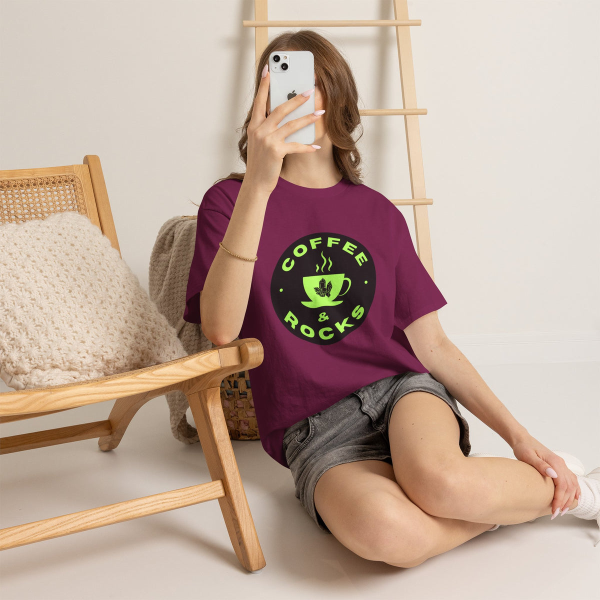Coffee & Rocks Unisex Heavy Cotton Tee - Perfect for Geologist Coffee Lovers