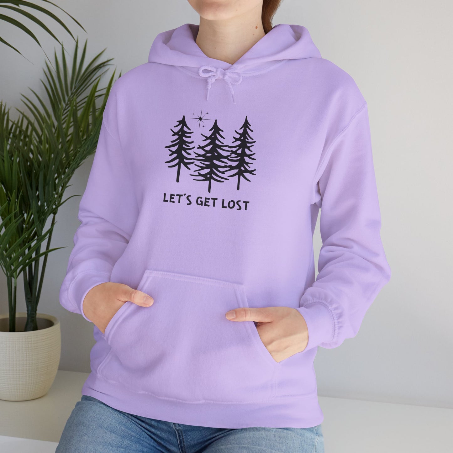 Let's Get Lost Unisex Hoodie Adventure Sweatshirt for Nature Lovers Rockhounds